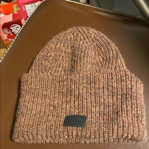All Saints Brown Knit Beanie